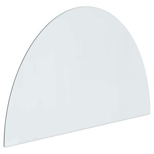 vidaXL Staklena ploča za kamin *Transparent*an 800 x 500 mm Stakl