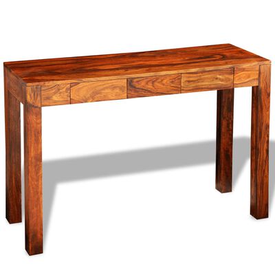 vidaXL Konzolni stol s 3 ladice 80 cm od masivnog drva šišama