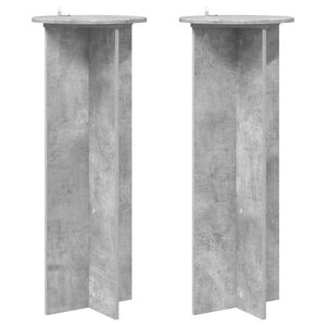 vidaXL Stalak za biljke 2 kom. Betonska siva &Oslash;40 x 100 cm