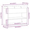 vidaXL Klupa za cipele obrtnički hrast 62x32x50 cm izrađeno drvo