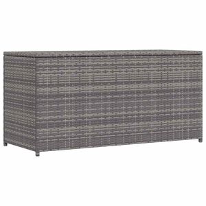 vidaXL Vrtna kutija za pohranu siva 120 x 50 x 60 cm od poliratana