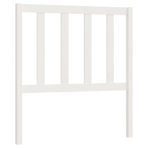 vidaXL Uzglavlje za krevet bijelo 81 x 4 x 100 cm od masivne borovine