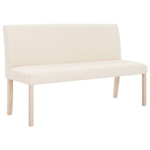 vidaXL Klupa od poliestera 139,5 cm krem