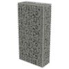 vidaXL Gabionski zid s poklopcima od pocinčanog čelika 50 x 20 x 100 cm