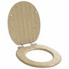 vidaXL WC daska 2 pcs Boja svijetlog bambusa 44 x 38 cm MDF ploča