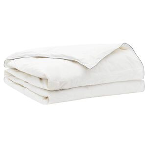 vidaXL Poplun FULDA 140 x 220 cm Ljeto 100 GSM 90% gusjeg perja Bijela