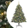 vidaXL Umjetno božićno drvce Zelena 180 cm PVC, Plastika i Čelik