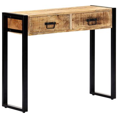 vidaXL Konzolni stol od masivnog drva manga 90 x 30 x 75 cm