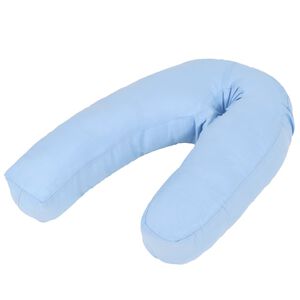 vidaXL Jastuk za trudnice u obliku slova J 54 x (36 - 43) cm plavi