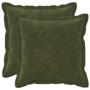 vidaXL Presvlaka za jastuk 2 pcs HOUTEN Zelena 30 x 30 cm