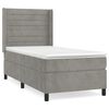vidaXL Box spring krevet s madracem svjetlosivi 90x190 cm bar&scaron;unasti