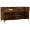 vidaXL Klupa za cipele boja hrasta 102 x 35 x 55 cm konstruirano drvo