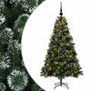 vidaXL Umjetno božićno drvce s kuglicama 120 cm 150 LED lampica