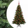 vidaXL Umjetno božićno drvce s kuglicom 120 cm 150 LED lampica