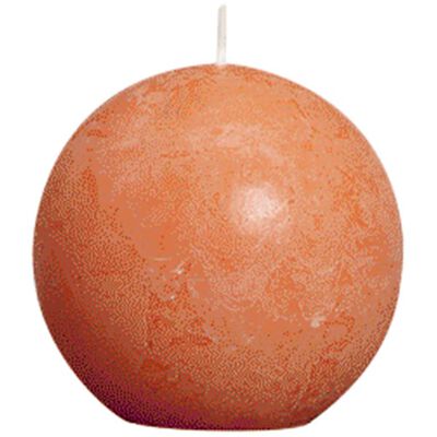Bolsius Rustikale kuglaste svijeće 80 mm narančaste 6 kom