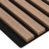 vidaXL Akustične zidne ploče 8 kom letvica 60,5x60 cm hrastov furnir