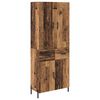 vidaXL Highboard Zidne Staro drvo 69,5 x 34 x 180 cm Konstruirano drvo