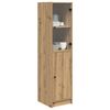 vidaXL Highboard Umjetnički hrast 35 x 37 x 142 cm Konstruirano drvo