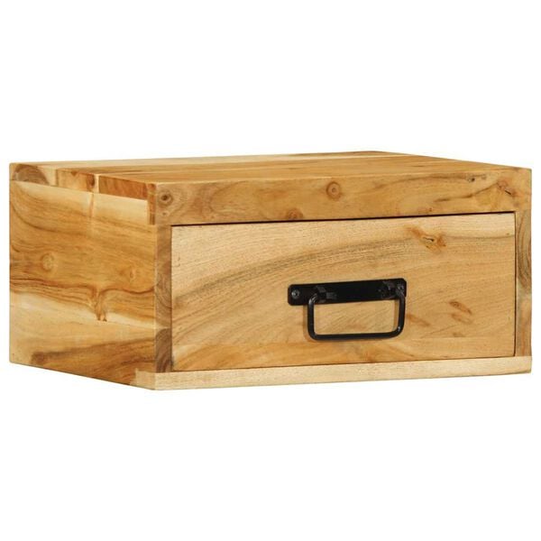 vidaXL Zidni noćni ormarići 2 kom Puno drvo bagrem