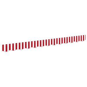 vidaXL Zamjena za rub tende Crvena i bijela 230 x 20 cm Poliester