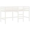vidaXL Dječji krevet na kat s ljestvama bijeli 90 x 190 cm od borovine