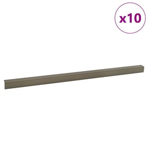 vidaXL Profili za rubove stepenica 10 pcs Šampanjca 67 cm Aluminij