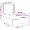 vidaXL Box spring krevet s madracem crni 80 x 200 cm bar&scaron;unasti