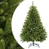 vidaXL Umjetno božićno drvce s nogom 120 cm PVC Svijetlo zelena