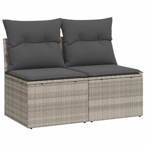 vidaXL 2-dijelni set vrtnih sofa s jastucima od poliratana i bagrem