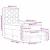 vidaXL Krevet s opruga kutije Tamno siva 80 x 200 cm tkanina