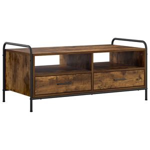 vidaXL Stolić za kavu Dimljeni hrast 99,5 x 49 x 46 cm