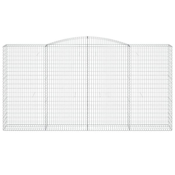 vidaXL Lučne gabionske košare 8 kom 400x50x200/220cm pocinčano željezo