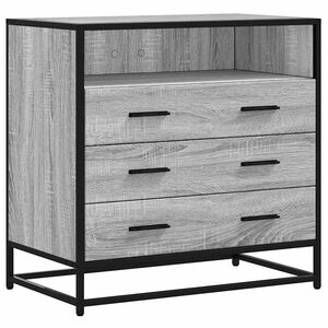 vidaXL Ormarić s ladicama Siva Sonoma 70x41x70 cm Konstruirano drvo