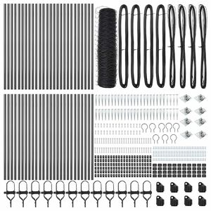 vidaXL Heksagonalna ograda s stubom 100 x 0,4 m Čelik premazan PVC-om