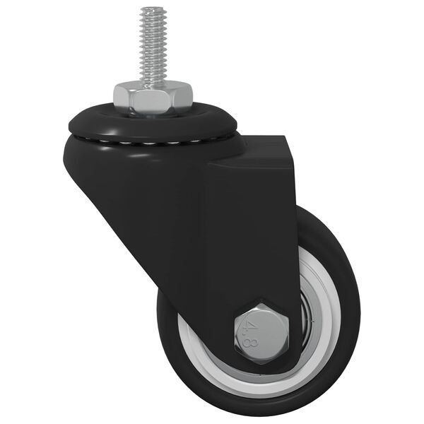 vidaXL Dizalni kotač 2 pcs Crna 40,4 x 40,4 x 19,7 mm Željezo i najlon