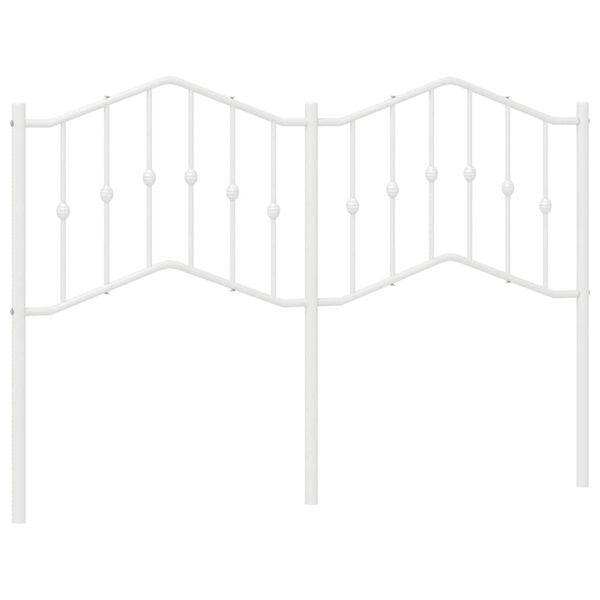 vidaXL Metalno uzglavlje bijelo 135 cm