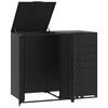 vidaXL Spremi&scaron;te za 2 kante za otpad crno 138 x 79 x 117 cm čelično