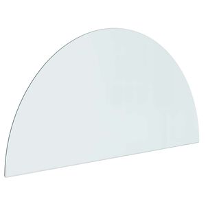 vidaXL Staklena ploča za kamin *Transparent*an 1000 x 500 mm Stakl