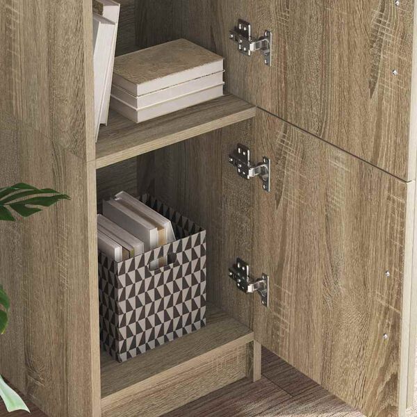 vidaXL Stol 2 pcs Sonoma hrast