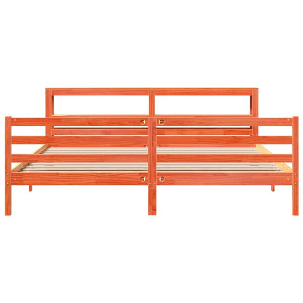 vidaXL Okvir kreveta bez madraca vo&scaron;tano smeđi 180x200 cm od borovine