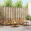 vidaXL Set vanjskih sofa 5 Komad Prirodna Čvrsto drvo akacije