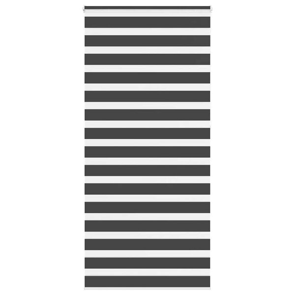 vidaXL Zavjesa zebra crna 95x230 cm širina tkanine 90,9 cm poliester