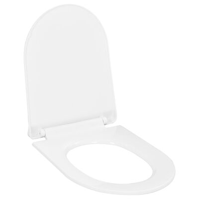 vidaXL Toaletna daska s mekim zatvaranjem i brzim otpuštanjem bijela