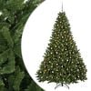vidaXL Umjetno božićno drvce, svijetlozeleno s kuglicama 270 cm