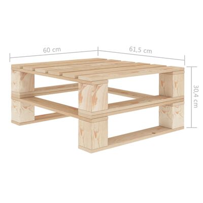 vidaXL Vrtni stol od paleta drveni