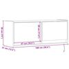 vidaXL Zidni TV ormarić LED smeđa boja hrasta 100x31x38 cm