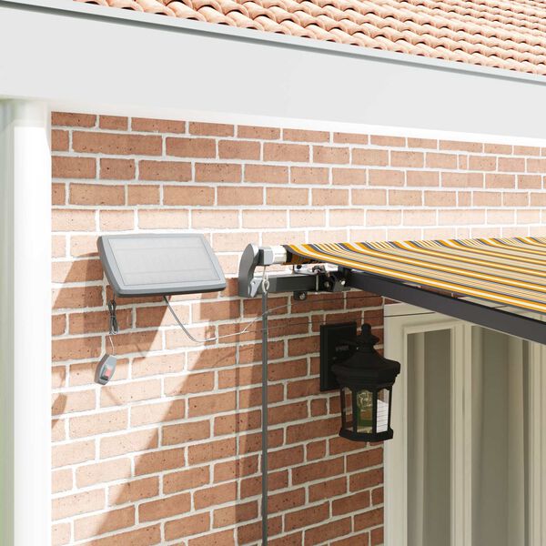 vidaXL Skrovita tenda S LED lampica &Scaron;areni 600 &times;300 cm tkanina