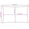 vidaXL Jedro protiv sunca od tkanine Oxford pravokutno 6 x 8 m crno