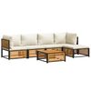 vidaXL 6-dijelna set vrtnih sofa s jastucima masivno bagremovo drvo