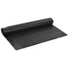vidaXL Pucketana odvodna ploča Crna 1 x 10 m HDPE